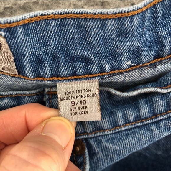 EXP Jeans Womens 9 10 Blue Medium Wash Denim Tapered Ankle Mom Everyday Vintage - Picture 6 of 12